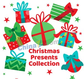 创意圣诞节礼物矢量素材